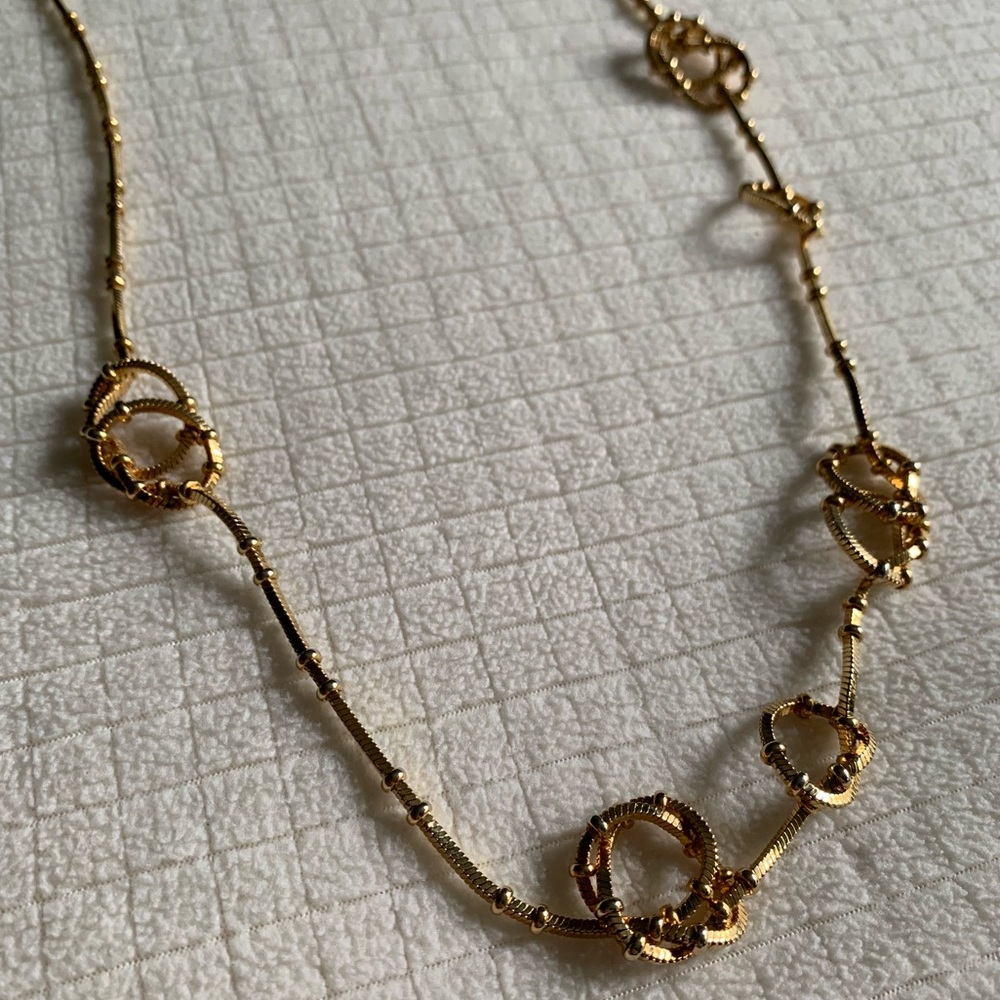 J.Crew golden twists long necklace